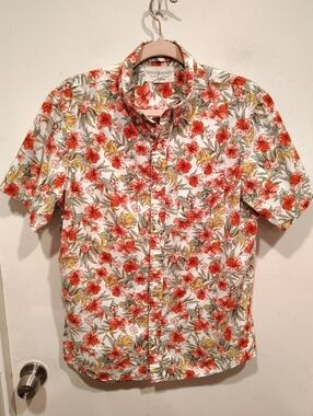 Denim & Supply Ralph Lauren Men's Tropical Floral Short Sleeve Casual Shirt Sz M